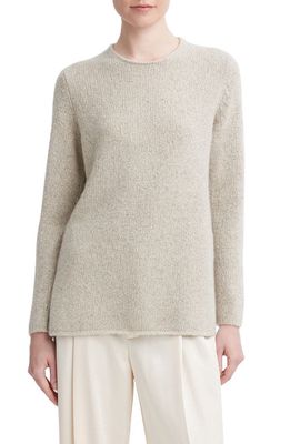 Vince Clean Trim Cashmere Sweater in Biscuit