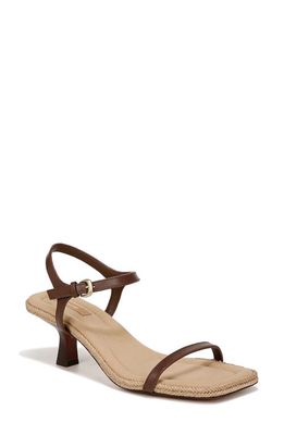 Vince Coco Ankle Strap Espadrille Kitten Heel Sandal in Maple Wood at Nordstrom, Size 8.5