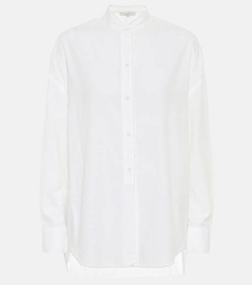 Vince Cotton-blend poplin shirt