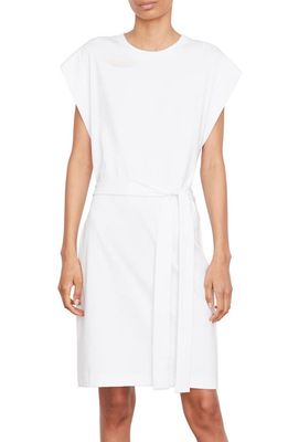 Vince Cotton Knit Muscle Dress in Optic White