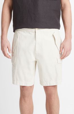 Vince Cotton Twill Cargo Shorts in Deco Cream