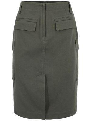 Vince cotton twill cargo skirt - Green