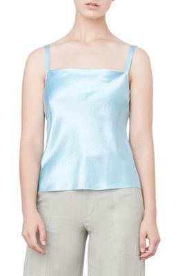 Vince Cowl Neck Satin Camisole in Lt Lagoon