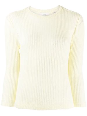 Vince crew-neck knit jumper - Yellow