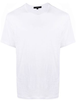 Vince crew neck linen T-shirt - White