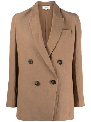 Vince double-breasted blazer - Brown