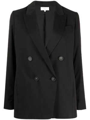 Vince double-breasted lyocell-blend blazer - Black