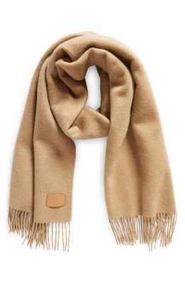 Vince Double Face Cashmere Scarf in Camel