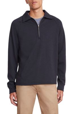 Vince Double Knit Quarter-Zip Pullover in Coastal
