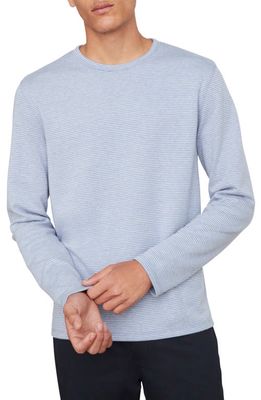 Vince Double Stripe Long Sleeve T-Shirt in Coastal/Colony Blue