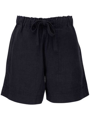 Vince drawstring-waistband linen shorts - Black