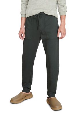 Vince Garment Dyed Cotton Joggers in Dk Seaweed