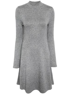 Vince high-neck flared knit dress - Grey