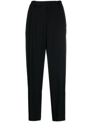 Vince high-rise straight-leg trousers - Black