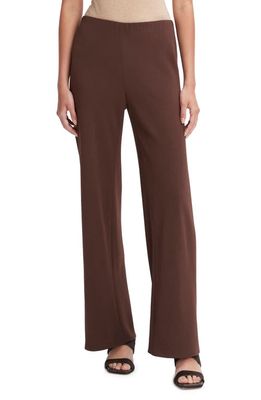 Vince High Waist Flare Pants in Nut Umber
