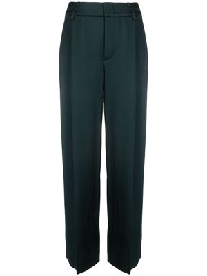 Vince high-waist wide-leg tailored trousers - Green