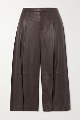 Vince - Leather Culottes - Brown