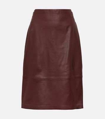 Vince Leather pencil skirt