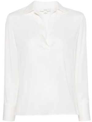 Vince long-sleeve blouse - White