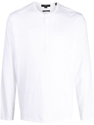 Vince long-sleeve Pima-cotton T-shirt - White