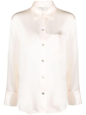 Vince long-sleeve silk shirt - Neutrals
