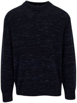Vince mélange-effect cashmere-wool jumper - Blue