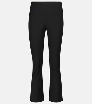 Vince Mid-rise cropped kick-flare pants