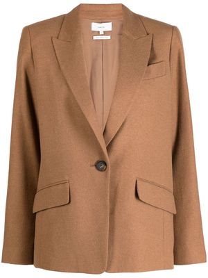 Vince notched-lapel single-breast blazer - Brown