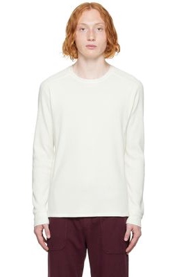 Vince Off-White Thermal Long Sleeve T-Shirt