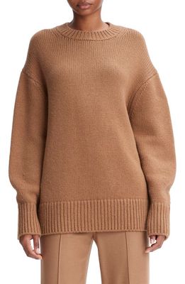 Vince Oversize Balloon Sleeve Wool & Cashmere Sweater in Mink