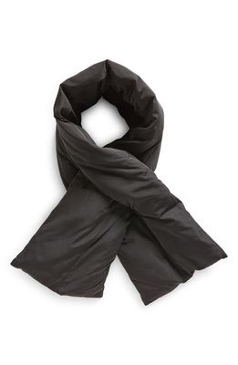 Vince Packable Pull Thru Puffer Scarf in Black