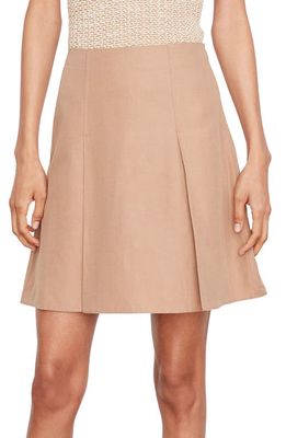 Vince Pleated A-Line Skirt in Sandshell