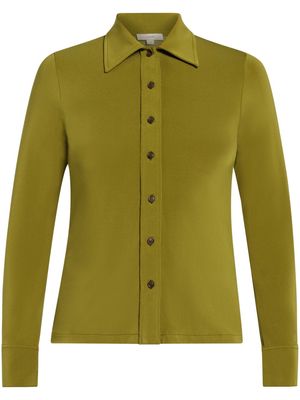 Vince point-collar button-up cardigan - Green