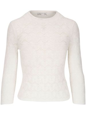 Vince pointelle knit top - White