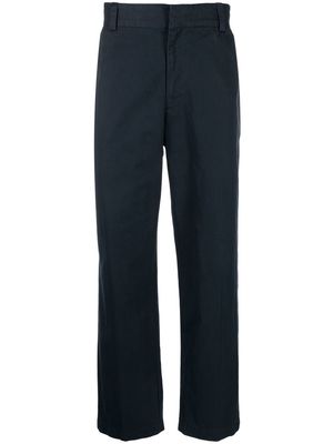 Vince pressed-crease four-pocket straight-leg trousers - Blue