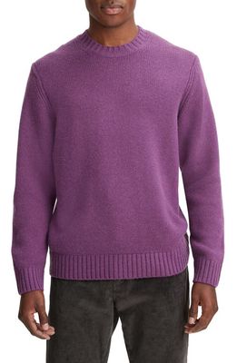 Vince Relaxed Fit Wool & Cashmere Sweater in Purple Stone