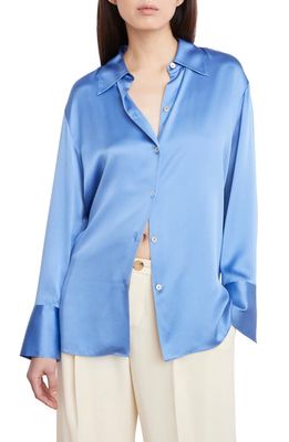 Vince Relaxed Silk Blouse in Aria