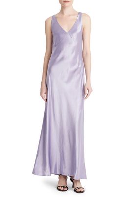 Vince Satin Maxi Slipdress in Wisteria at Nordstrom, Size Xx-Small