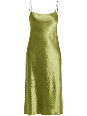 Vince sheer panelled slip dress - Green