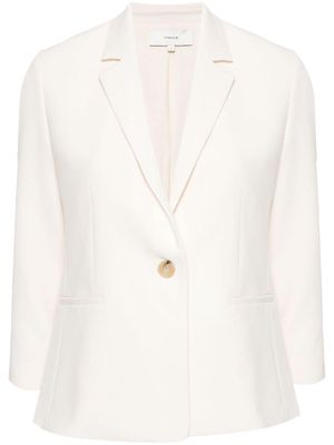 Vince single-breasted cropped blazer - Neutrals