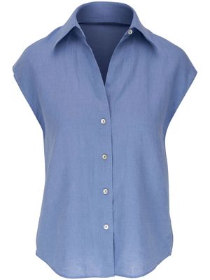 Vince sleeveless linen shirt - Blue