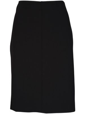 Vince slit-detail high-waist miniskirt - Black