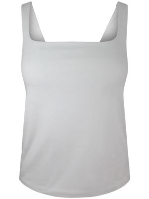 Vince square-neck cotton tank top - White