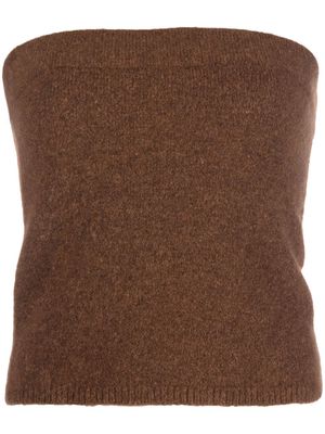 Vince strapless knit top - Brown