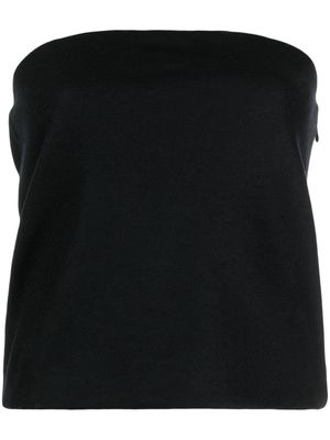 Vince strapless wool-blend top - Black