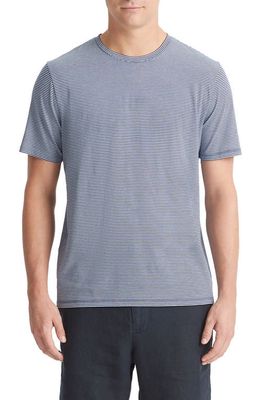 Vince Stripe Pima T-Shirt in Dusty Sky Combo