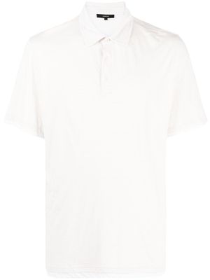 Vince stripe-print cotton polo shirt - Neutrals
