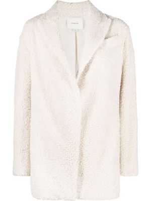 Vince textured fleece blazer jacket - White