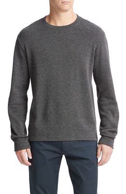 Vince Thermal Knit Long Sleeve T-Shirt in Coastal Combo