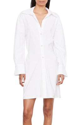 Vince Tie Back Shirtdress in Optic White
